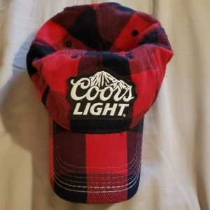 Flannel Coors Light cap